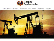 Tablet Screenshot of goldenfieldservices.com